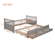 Twin Size Daybed With Trundle And Drawers - R&R Furniture Gallery (Fountain Valley, CA)
