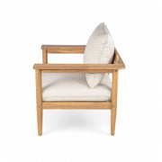 Terassi - Outdoor Lounge Chair (Set of 2) With Cushions - Beige / Light Teak - R&R Furniture Gallery (Fountain Valley, CA)