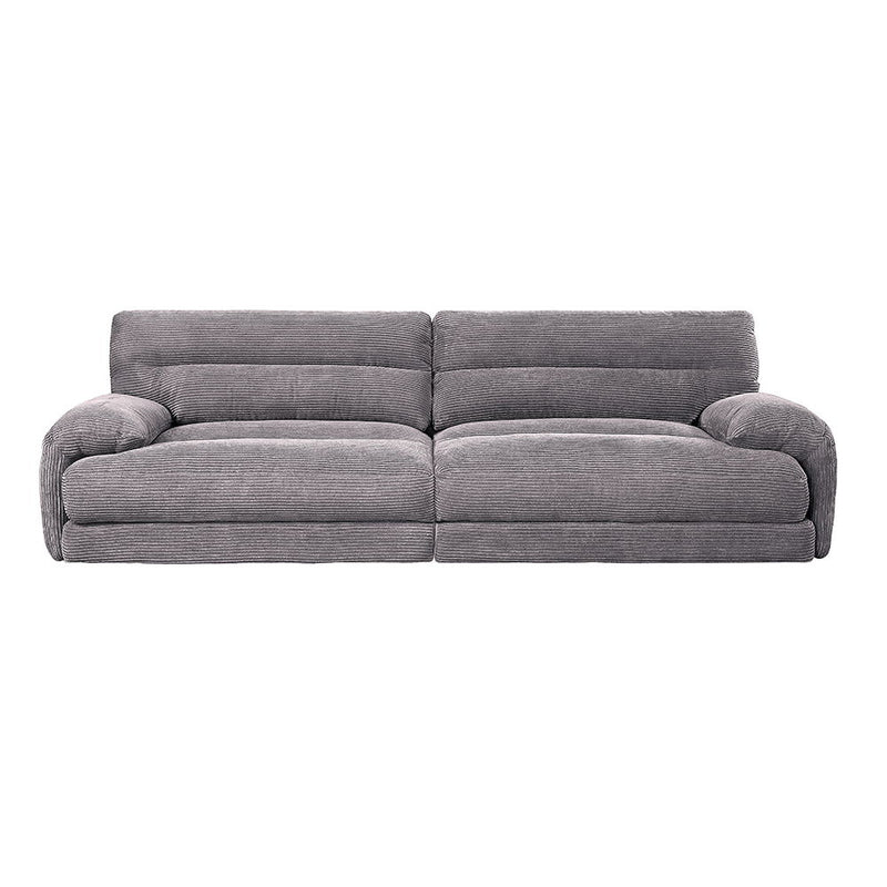 Cadenza - Loveseat - Gray Corduroy - R&R Furniture Gallery (Fountain Valley, CA)