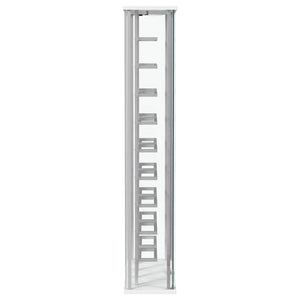 Wine Storage LED Curio Cabinet - Chrome
