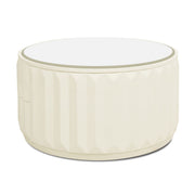 Facino - Round Storage Coffee Table - White Birch - R&R Furniture Gallery (Fountain Valley, CA)