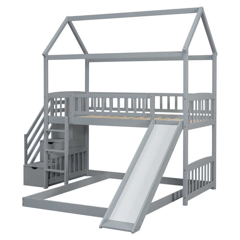 House Bunk Bed With Slide - R&R Furniture Gallery (Fountain Valley, CA)