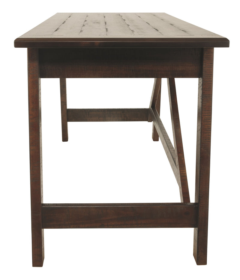 Baldridge - Home Office Large Leg Desk - Rustic Brown - R&R Furniture Gallery (Fountain Valley, CA)