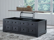 Wildenauer - Lift Top Cocktail Table - Brown / Black - R&R Furniture Gallery (Fountain Valley, CA)