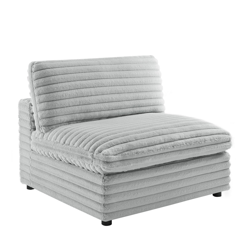 Jenny - Armless Slipper Chair - Gray - R&R Furniture Gallery (Fountain Valley, CA)