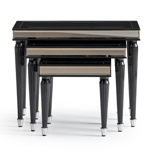 La Francaise - Nesting Tables (Set of 3) - Black Ice - R&R Furniture Gallery (Fountain Valley, CA)