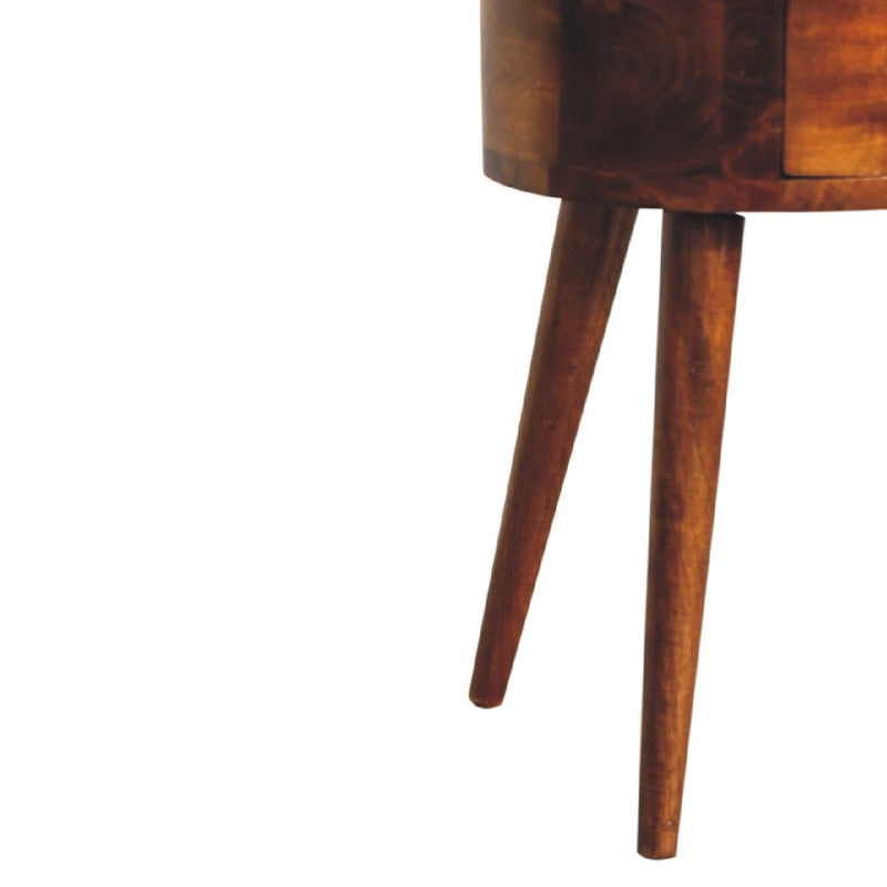 Mini Rounded Nightstand - Chestnut - R&R Furniture Gallery (Fountain Valley, CA)