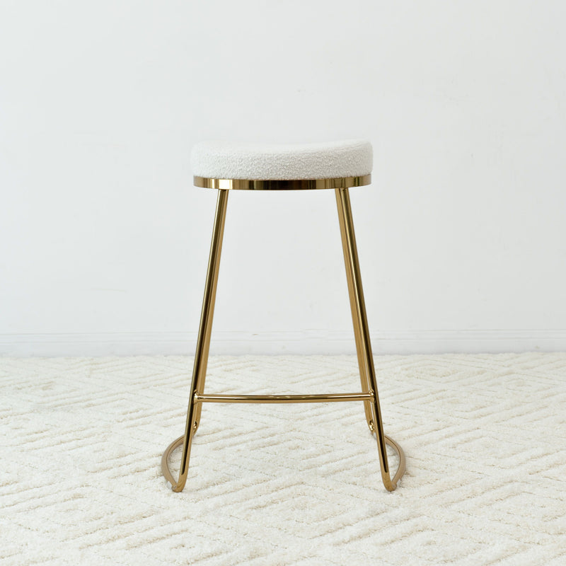 Jane - 26" Mid-Century Modern Luxury Upholstered Stool - R&R Furniture Gallery (Fountain Valley, CA)