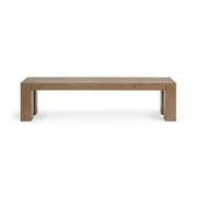 Classic Home Bristol dining bench with wooden legs and upholstered seat, ideal for kitchen or dining room seating.