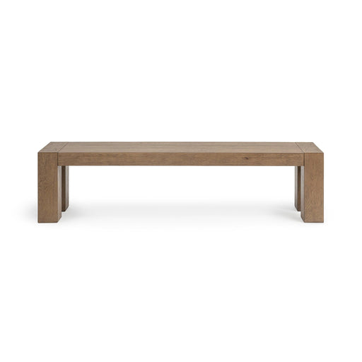 Classic Home Bristol dining bench with wooden legs and upholstered seat, ideal for kitchen or dining room seating.