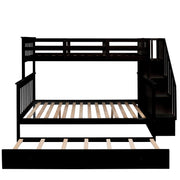 Bunk Bed With Twin Size Trundle, Storage And Guard Rail For Bedroom - R&R Furniture Gallery (Fountain Valley, CA)
