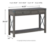 Freedan - Console Sofa Table - Grayish Brown - R&R Furniture Gallery (Fountain Valley, CA)