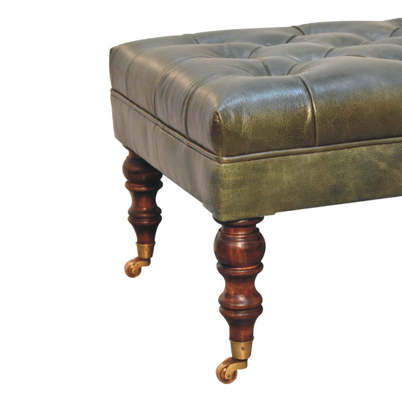 Buffalo - Ottoman With Castor Legs - R&R Furniture Gallery (Fountain Valley, CA)