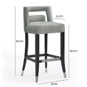 Hart - Velvet Stool - R&R Furniture Gallery (Fountain Valley, CA)
