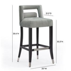 Hart - Velvet Stool - R&R Furniture Gallery (Fountain Valley, CA)