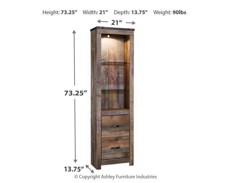 Trinell - Pier - 2-drawers - Brown - R&R Furniture Gallery (Fountain Valley, CA)