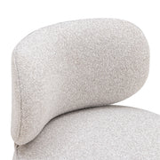 TOV Furniture Amaya swivel desk chair with black upholstery and chrome base, featuring a modern ergonomic design.