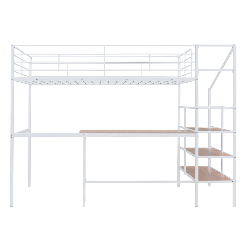 Loft Bed With Desk And Lateral Storage Ladder - R&R Furniture Gallery (Fountain Valley, CA)