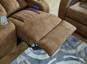 Wolfridge - Power Recliner/Adj Headrest - Brindle - R&R Furniture Gallery (Fountain Valley, CA)