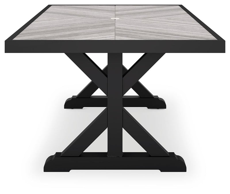 Beachcroft - Rect Dining Table W/Umb Opt - R&R Furniture Gallery (Fountain Valley, CA)