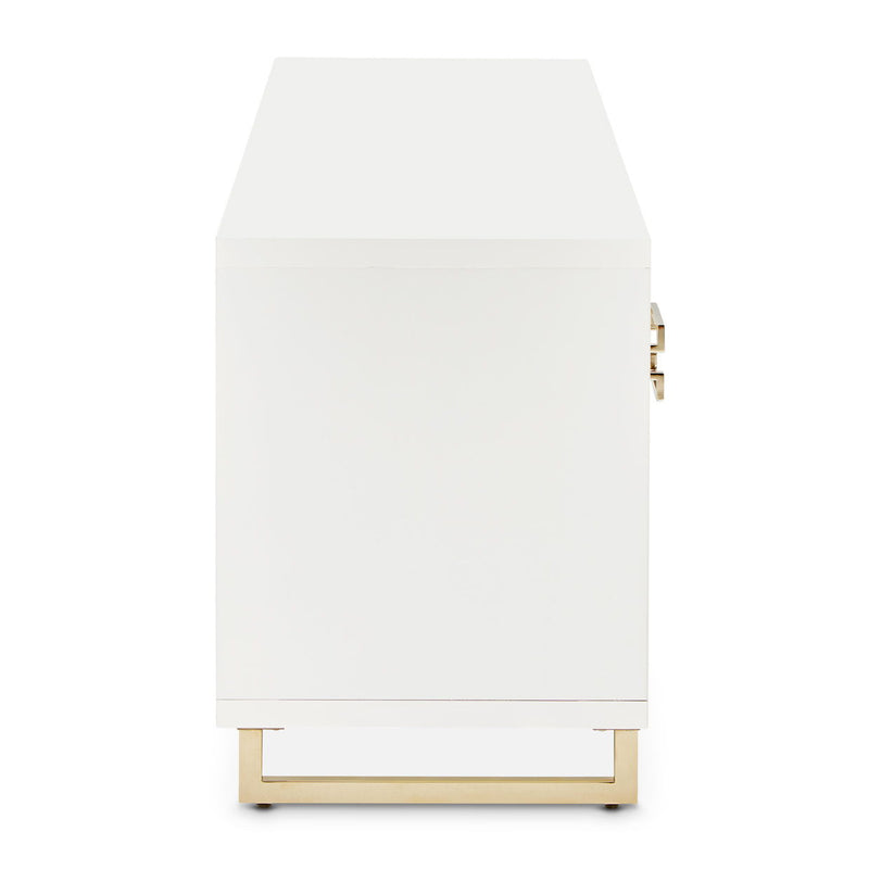 Palm Gate - Media Cabinet - Cloud White - R&R Furniture Gallery (Fountain Valley, CA)