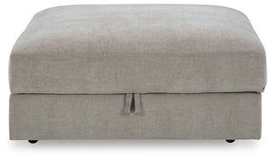 Aslan Court - Ottoman With Storage - Pebble - R&R Furniture Gallery (Fountain Valley, CA)