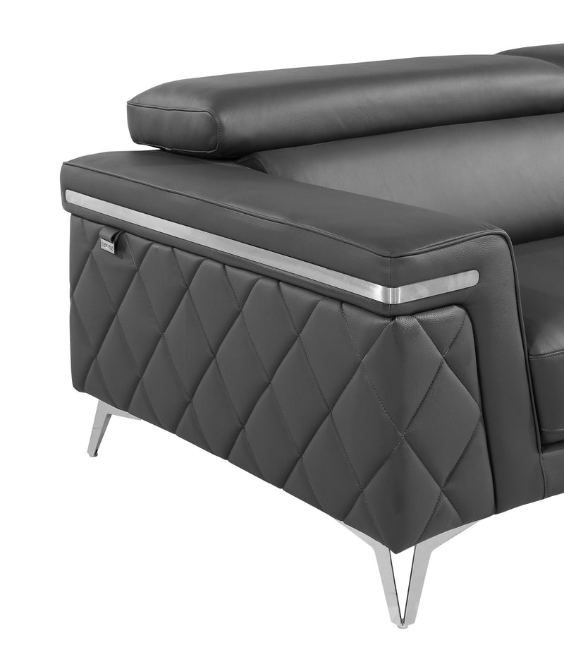 1140 - Top Grain Italian Leather Chair - R&R Furniture Gallery (Fountain Valley, CA)
