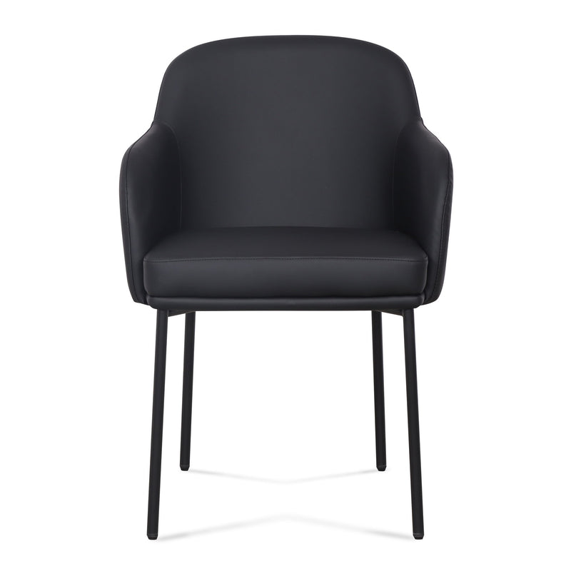 Pair of TOV Furniture Sydney armchairs with plush upholstery and modern design, shown in a stylish living room setting.