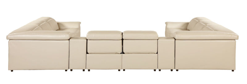 9762 - 10-Piece U Shaped Sectional Sofa With 4 Power Recliners
