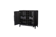 Ample Storage Bar Cabinet - Peppercorn - R&R Furniture Gallery (Fountain Valley, CA)