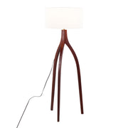 Lumi Source Wishbone contemporary floor lamp with a sleek, minimalist design and adjustable arm in a modern living space.