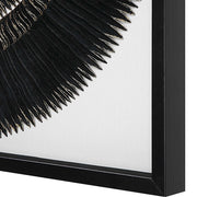 Black and gold shadow box wall decor by Uttermost, featuring a stylish shadow box design perfect for modern interior accents.