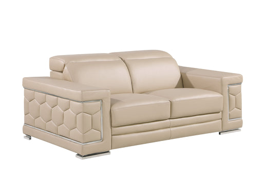 296 - Genuine Leather Loveseat - R&R Furniture Gallery (Fountain Valley, CA)