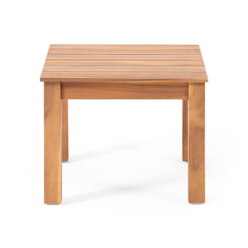 Halcyon - Outdoor Side Table With Slat Design - R&R Furniture Gallery (Fountain Valley, CA)