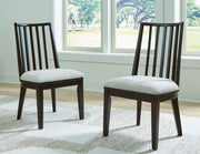Galliden - Dining Upholstered Side Chair (Set of 2) - Black - R&R Furniture Gallery (Fountain Valley, CA)