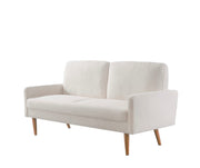Sofa, European Style With Sleek Design, Modern & Vintage Flair, Upholstered 3 Seater Couch - R&R Furniture Gallery (Fountain Valley, CA)