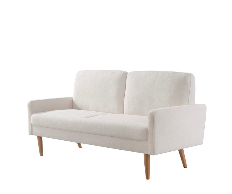 Sofa, European Style With Sleek Design, Modern & Vintage Flair, Upholstered 3 Seater Couch - R&R Furniture Gallery (Fountain Valley, CA)