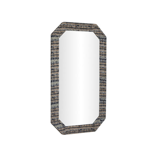Charlene 35x59-inch jewel wall mirror by TOV Furniture with a sleek, reflective surface and elegant frame for modern decor.