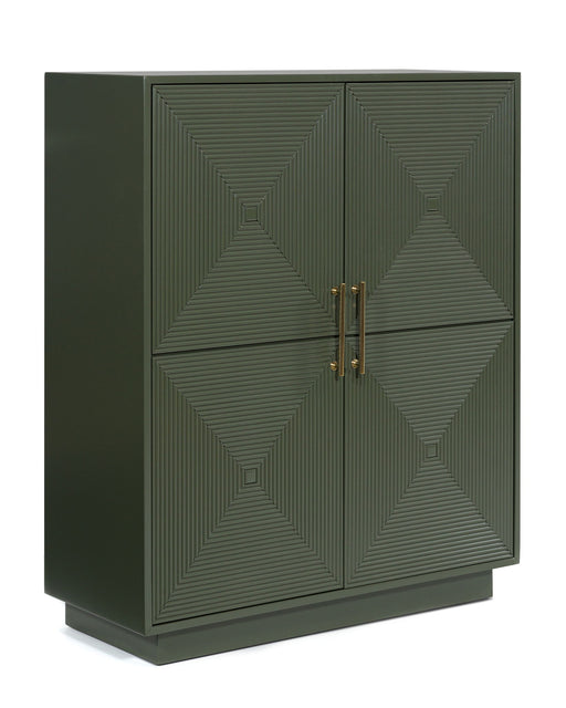 Geirwood - Accent Cabinet - Dark Green - R&R Furniture Gallery (Fountain Valley, CA)