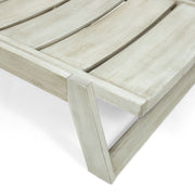 Noble House Maki chaise lounge with plush cushions and sleek wooden legs, ideal for modern living rooms.