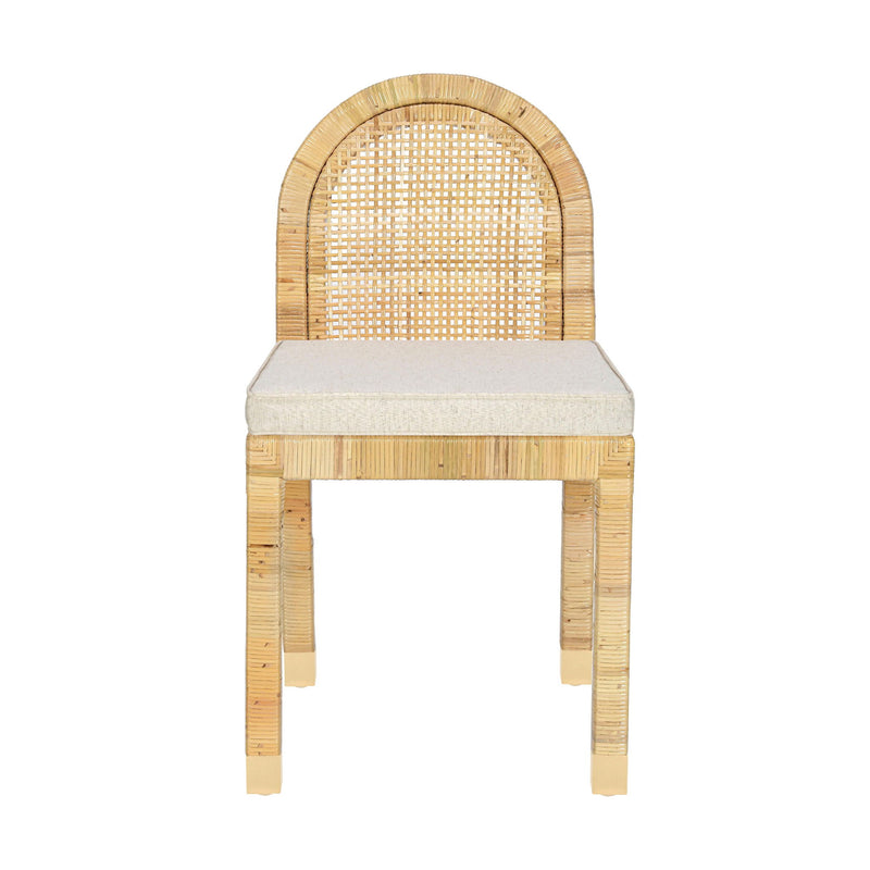 Amara - Arched Dining Chair - Cream - R&R Furniture Gallery (Fountain Valley, CA)
