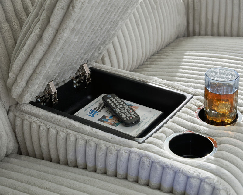 Forest Lake - Power Reclining Loveseat With Console / Adj Headrest - R&R Furniture Gallery (Fountain Valley, CA)