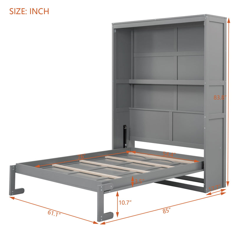 Murphy Wall Bed With Shelves, Space Saving - R&R Furniture Gallery (Fountain Valley, CA)