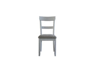 House Marchese - Side Chair (Set of 2) - Two Tone Gray Fabric & Pearl Gray - R&R Furniture Gallery (Fountain Valley, CA)