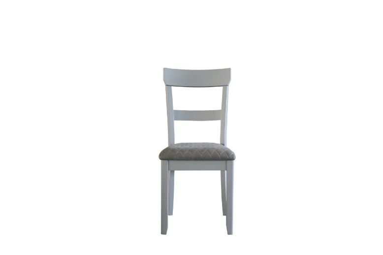 House Marchese - Side Chair (Set of 2) - Two Tone Gray Fabric & Pearl Gray - R&R Furniture Gallery (Fountain Valley, CA)