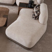Bristol Point - Armless Chaise - Fawn / Saddle Brown - R&R Furniture Gallery (Fountain Valley, CA)