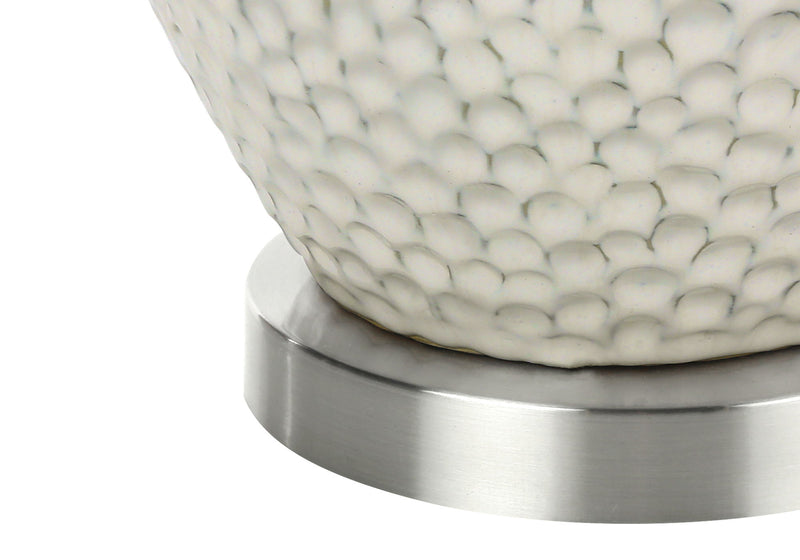 Lighting, Table Lamp, Ceramic, Contemporary - Cream - R&R Furniture Gallery (Fountain Valley, CA)