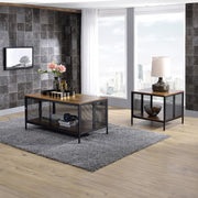 Winam - Coffee Table - Antique Oak & Black - R&R Furniture Gallery (Fountain Valley, CA)