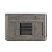 Zumala - Server - Marble Top & Weathered Oak - R&R Furniture Gallery (Fountain Valley, CA)