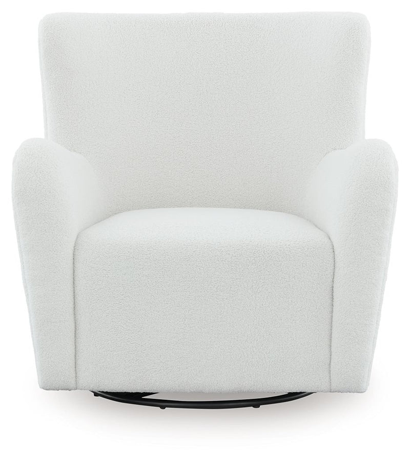 Rowenburg - Swivel Glider Accent Chair - R&R Furniture Gallery (Fountain Valley, CA)
